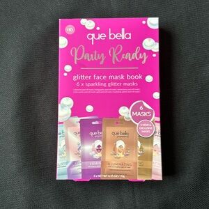 Que Bella Party ready glitter face mask book